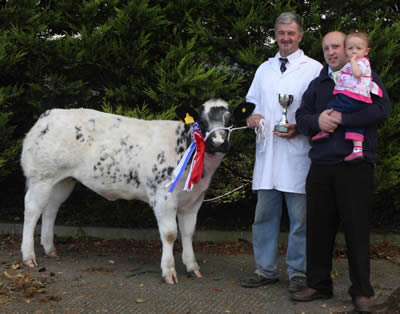 James and Gloria Annett female champion and reserve champion with Colin and Chloe Harbinson from the Meat Joint Antrim