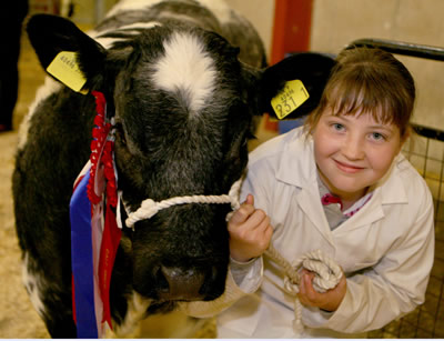 Jennifer Gordon champion of the British Blue Calf